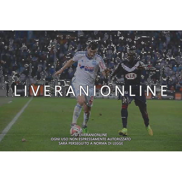 Andre Pierre GIGNAC / Maxime POUNDJE - 23.11.2014 - Marseille / Bordeaux - 14eme journee de Ligue 1 - Photo : Gaston Petrelli / Icon Sport AG ALDO LIVERANI SAS ONLY ITALY