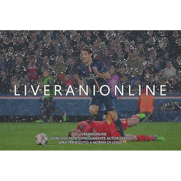Goal Edinson CAVANI / Jasper CILLESSEN - 25.11.2014 - Paris Saint Germain / Ajax Amsterdam - Champions League Photo : Dave Winter / Icon Sport AG ALDO LIVERANI SAS ONLY ITALY