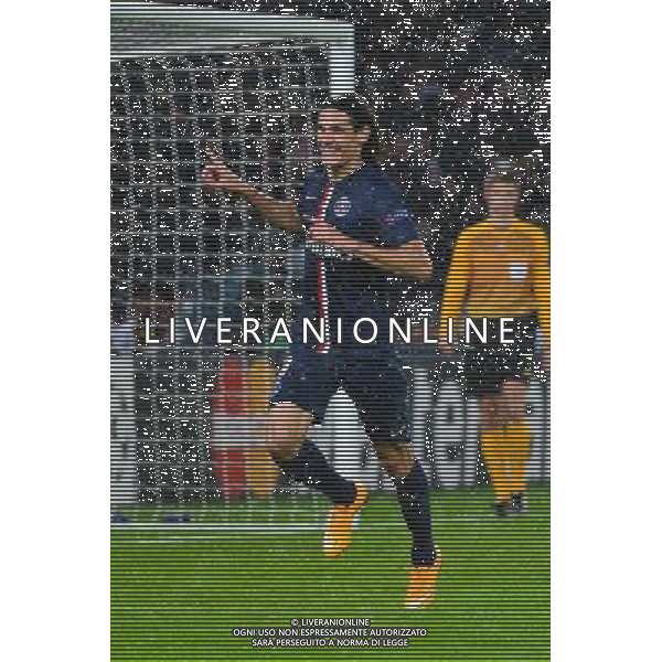 Joie PSG - Edinson CAVANI - 25.11.2014 - Paris Saint Germain / Ajax Amsterdam - Champions League Photo : Dave Winter / Icon Sport AG ALDO LIVERANI SAS ONLY ITALY
