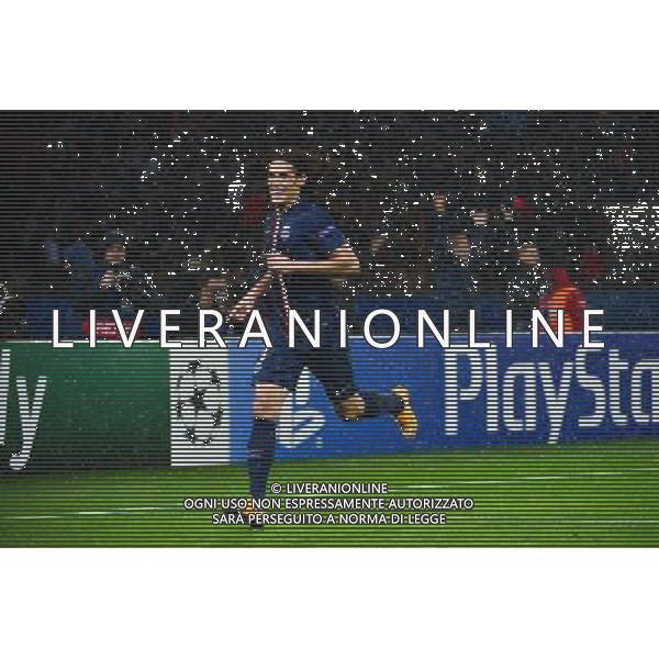 Joie PSG - Edinson CAVANI - 25.11.2014 - Paris Saint Germain / Ajax Amsterdam - Champions League Photo : Dave Winter / Icon Sport AG ALDO LIVERANI SAS ONLY ITALY