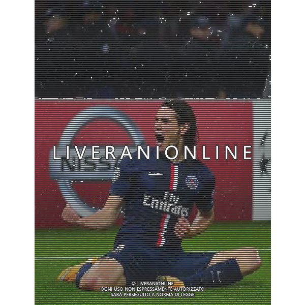 Joie PSG - Edinson CAVANI - 25.11.2014 - Paris Saint Germain / Ajax Amsterdam - Champions League Photo : Dave Winter / Icon Sport AG ALDO LIVERANI SAS ONLY ITALY