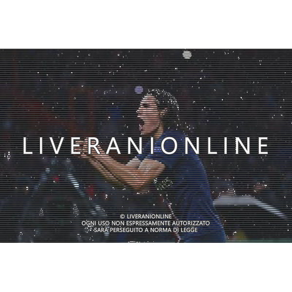 Joie PSG - Edinson CAVANI - 25.11.2014 - Paris Saint Germain / Ajax Amsterdam - Champions League Photo : Dave Winter / Icon Sport AG ALDO LIVERANI SAS ONLY ITALY