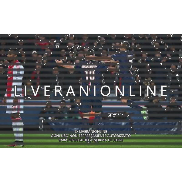 Joie Zlatan IBRAHIMOVIC - 25.11.2014 - Paris Saint Germain / Ajax Amsterdam - Champions League Photo : Dave Winter / Icon Sport AG ALDO LIVERANI SAS ONLY ITALY