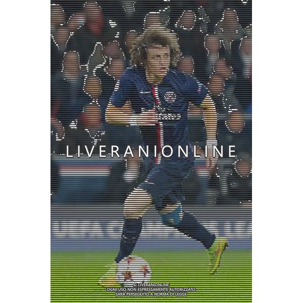 David Luiz - 25.11.2014 - Paris Saint Germain / Ajax Amsterdam - Champions League Photo : Fred Rotgans / Icon Sport AG ALDO LIVERANI SAS ONLY ITALY