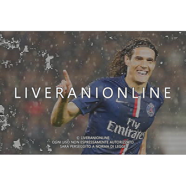 Edinson Cavani - 25.11.2014 - Paris Saint Germain / Ajax Amsterdam - Champions League Photo : Fred Rotgans / Icon Sport AG ALDO LIVERANI SAS ONLY ITALY