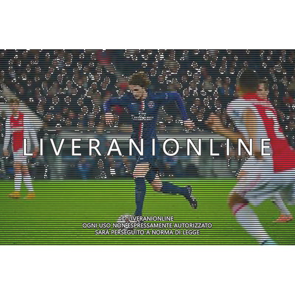 Adrien RABIOT - 25.11.2014 - Paris Saint Germain / Ajax Amsterdam - Champions League Photo : Dave Winter / Icon Sport AG ALDO LIVERANI SAS ONLY ITALY
