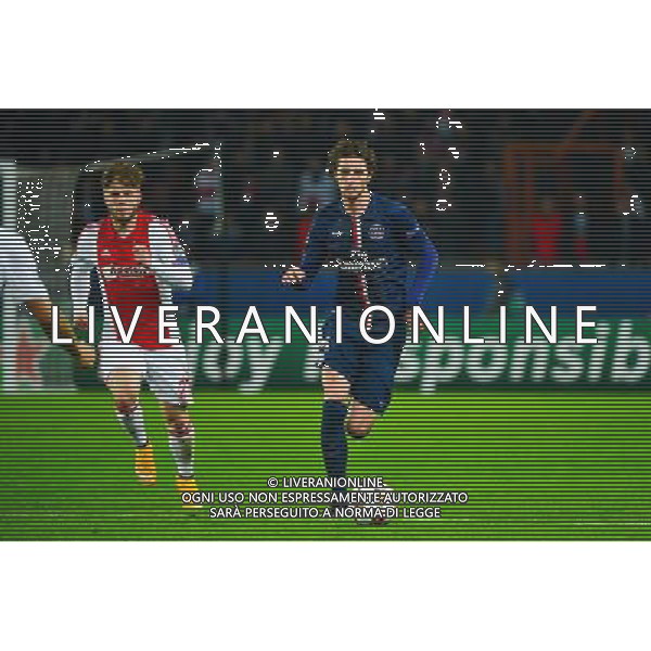Adrien RABIOT - 25.11.2014 - Paris Saint Germain / Ajax Amsterdam - Champions League Photo : Dave Winter / Icon Sport AG ALDO LIVERANI SAS ONLY ITALY
