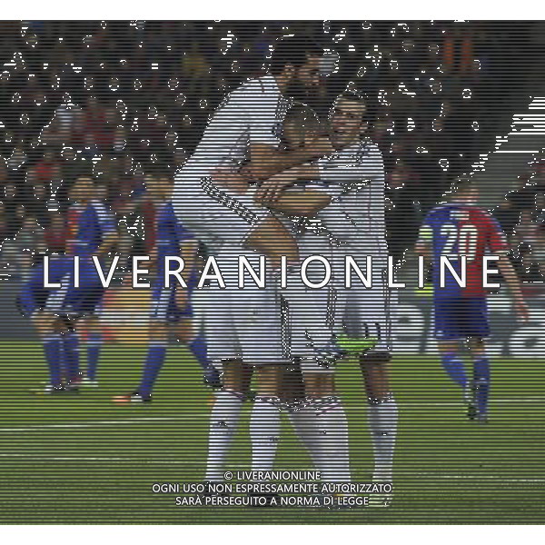 UEFA Champions League 2014/2015 Gruppo B Basilea - 26.11.2014 Basilea-Real Madrid Nella Foto:ronaldo esulta /Ph.Vitez-Ag. Aldo Liverani