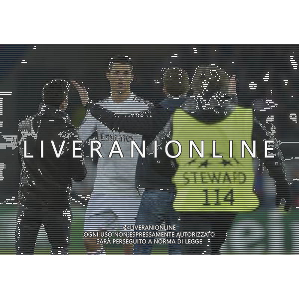 UEFA Champions League 2014/2015 Gruppo B Basilea - 26.11.2014 Basilea-Real Madrid Nella Foto:invasione di campo per abbracciare ronaldo /Ph.Vitez-Ag. Aldo Liverani