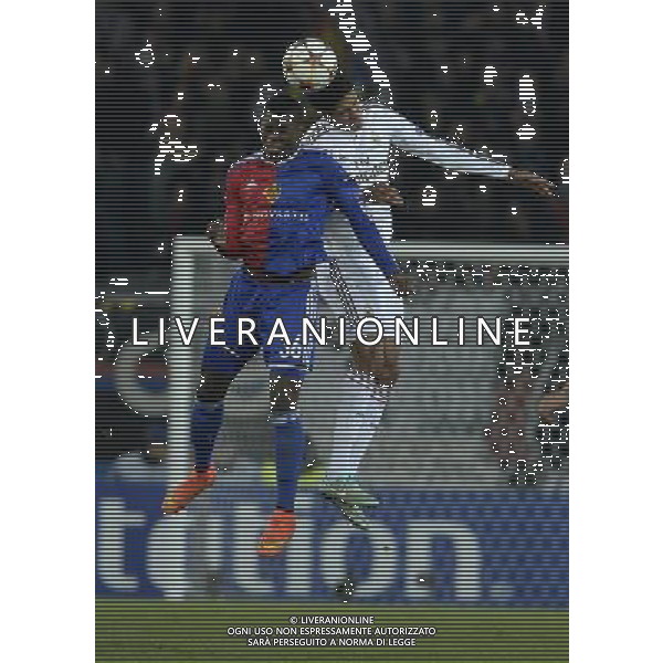 UEFA Champions League 2014/2015 Gruppo B Basilea - 26.11.2014 Basilea-Real Madrid Nella Foto:Embolo Breel-Varane Raphael /Ph.Vitez-Ag. Aldo Liverani