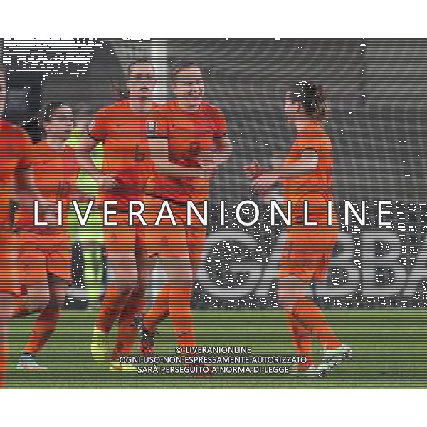 Italia - Olanda nazionale femminile qualificazione Campionati Mondiali 2015 - Verona 27 novembre 2014 nella foto esultanza dopo il gol di miedema ©Garbuio/AGENZIA ALDO LIVERANI SAS