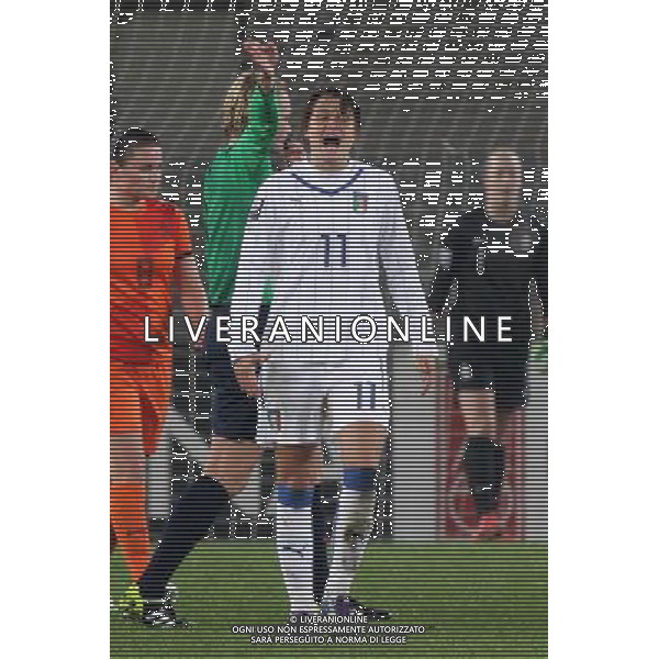 Italia - Olanda nazionale femminile qualificazione Campionati Mondiali 2015 - Verona 27 novembre 2014 nella foto cristiana girelli ©Garbuio/AGENZIA ALDO LIVERANI SAS