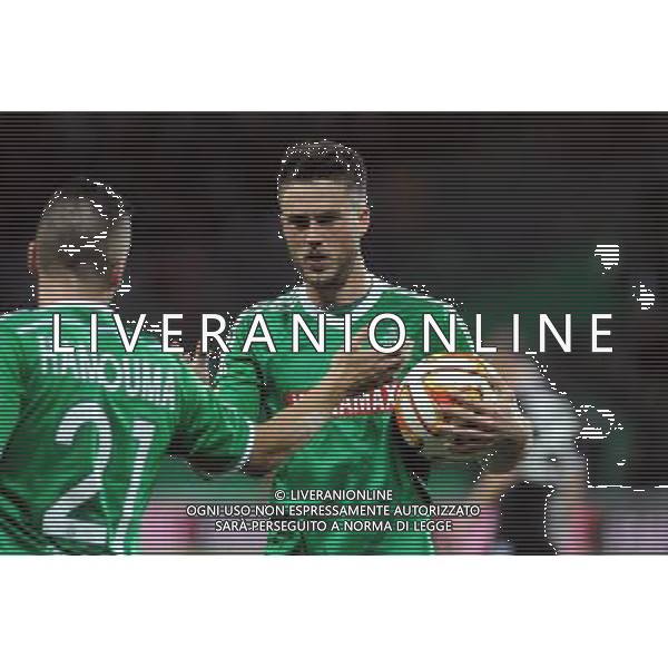 Joie Ricky VAN WOLFSWINKEL - 27.11.2014 - Saint Etienne / Qarabag Agdam - Europa League Photo : Jean Paul Thomas / Icon Sport AG ALDO LIVERANI SAS ONLY ITALY