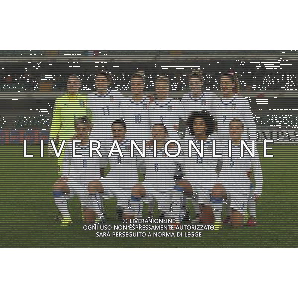 VERONA 27-11-14 PLAY OFF QUALIFICAZIONE CAMPIONATO DEL MONDO CANADA 2015 ITALIA-OLANDA NELLA FOTO:FORMAZIONE ITALIA FOTO PAOLA GARBUIO/AG.ALDO LIVERANI