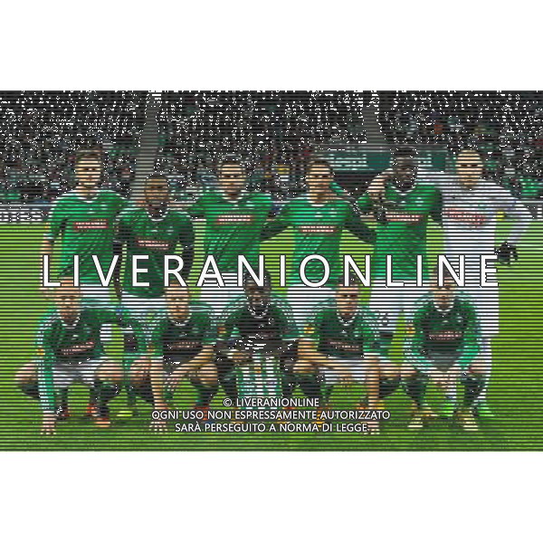 EQUIPE DE SAINT ETIENNE - 27.11.2014 - Saint Etienne / Qarabag Agdam - Europa League Photo : Jean Paul Thomas / Icon Sport AG ALDO LIVERANI SAS ONLY ITALY
