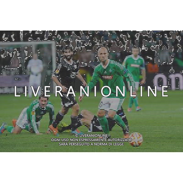 Renaud COHADE - 27.11.2014 - Saint Etienne / Qarabag Agdam - Europa League Photo : Jean Paul Thomas / Icon Sport AG ALDO LIVERANI SAS ONLY ITALY