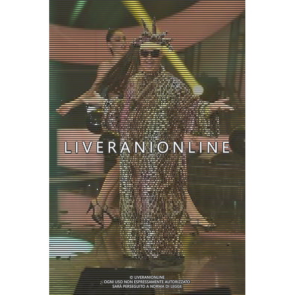 Roma - 28/11/2014 - Rai Studio Nomentano - Trasmissione TV \' Tale e Quale Show \' - nella foto: Amadeus interpreta King Africa / Ph. Fabrizio Corradetti - Ag. Aldo Liverani sas