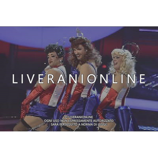 Roma - 28/11/2014 - Rai Studio Nomentano - Trasmissione TV \' Tale e Quale Show \' - nella foto: Gabriele Cirrili Paolo Conticini e Flavio Insinna interpretano le Sorelle Bandiera / Ph. Fabrizio Corradetti - Ag. Aldo Liverani sas