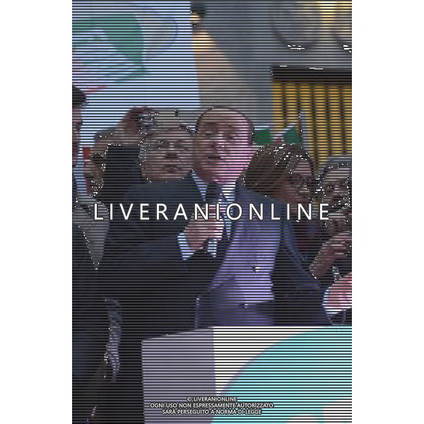 Manifestazione \' No Tax Day \' con comizio di forza Italia a Milano piazza S. Fedele 29 novembre 2014 nella foto Silvio Berlusconi ©Gazzaniga/AGENZIA ALDO LIVERANI SAS