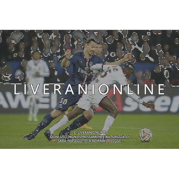 Zlatan Ibrahimovic / Romain Genevois - 29.11.2014 - Paris Saint Germain / Nice - 15eme journee de Ligue 1 Photo : Andre Ferreira / Icon Sport AG ALDO LIVERANI SAS ONLY ITALY