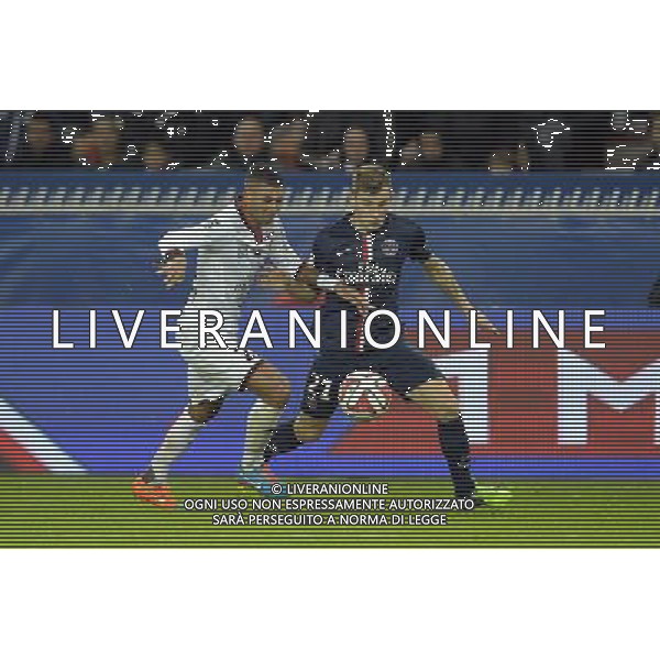 Lloyd PALUN / Lucas Digne - 29.11.2014 - Paris Saint Germain / Nice - 15eme journee de Ligue 1 Photo : Andre Ferreira / Icon Sport AG ALDO LIVERANI SAS ONLY ITALY