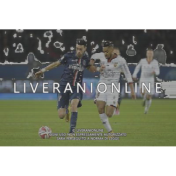 Javier Pastore / Jordan AMAVI - 29.11.2014 - Paris Saint Germain / Nice - 15eme journee de Ligue 1 Photo : Andre Ferreira / Icon Sport AG ALDO LIVERANI SAS ONLY ITALY