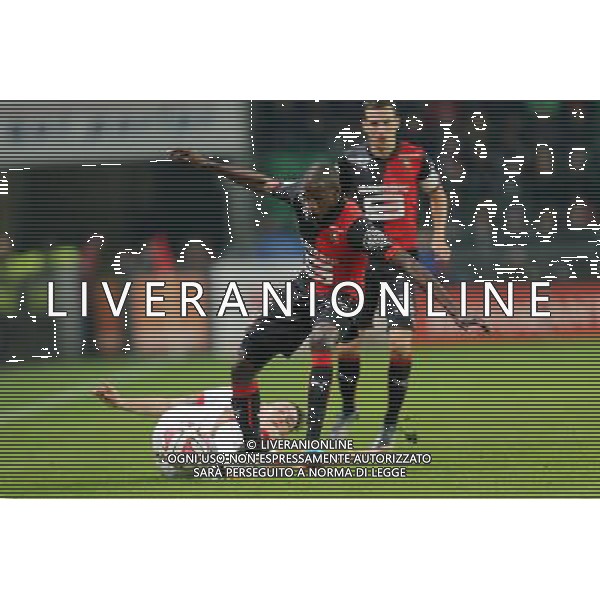 Abdoulaye DOUCOURE / Lucas OCAMPOS - 29.11.2014 - Rennes / Monaco - 15eme journee de Ligue 1 Photo : Vincent Michel / Icon Sport AG ALDO LIVERANI SAS ONLY ITALY