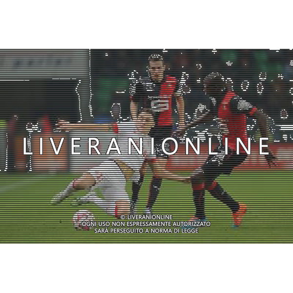 Lucas OCAMPOS / Abdoulaye DOUCOURE - 29.11.2014 - Rennes / Monaco - 15eme journee de Ligue 1 Photo : Vincent Michel / Icon Sport AG ALDO LIVERANI SAS ONLY ITALY