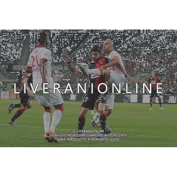 Vincent PAJOT / Aymen ABDENNOUR - 29.11.2014 - Rennes / Monaco - 15eme journee de Ligue 1 Photo : Vincent Michel / Icon Sport AG ALDO LIVERANI SAS ONLY ITALY