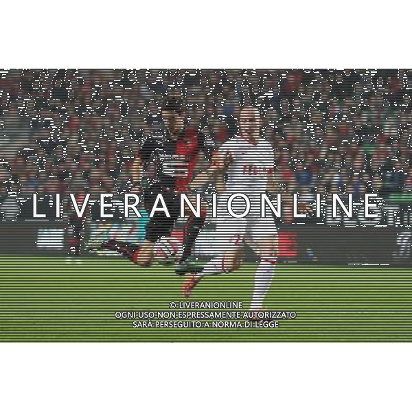 Vincent PAJOT / Andrea RAGGI - 29.11.2014 - Rennes / Monaco - 15eme journee de Ligue 1 Photo : Vincent Michel / Icon Sport AG ALDO LIVERANI SAS ONLY ITALY