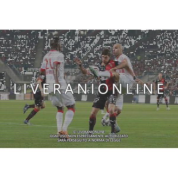 Vincent PAJOT / Andrea RAGGI - 29.11.2014 - Rennes / Monaco - 15eme journee de Ligue 1 Photo : Vincent Michel / Icon Sport AG ALDO LIVERANI SAS ONLY ITALY