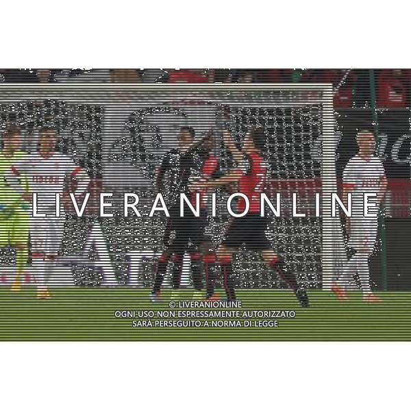 Joie Romain Danze / Abdoulaye Doucoure - 29.11.2014 - Rennes / Monaco - 15eme journee de Ligue 1 Photo : Vincent Michel / Icon Sport AG ALDO LIVERANI SAS ONLY ITALY