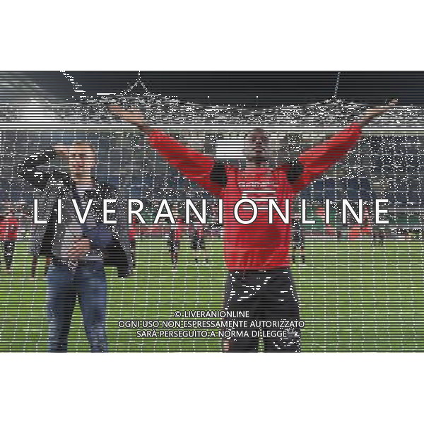 Joie Rennes - Paul- Georges NTEP - 29.11.2014 - Rennes / Monaco - 15eme journee de Ligue 1 Photo : Vincent Michel / Icon Sport AG ALDO LIVERANI SAS ONLY ITALY