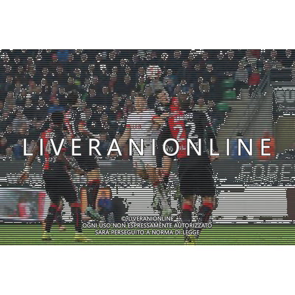 Romain DANZE / Lucas OCAMPOS - 29.11.2014 - Rennes / Monaco - 15eme journee de Ligue 1 Photo : Vincent Michel / Icon Sport AG ALDO LIVERANI SAS ONLY ITALY