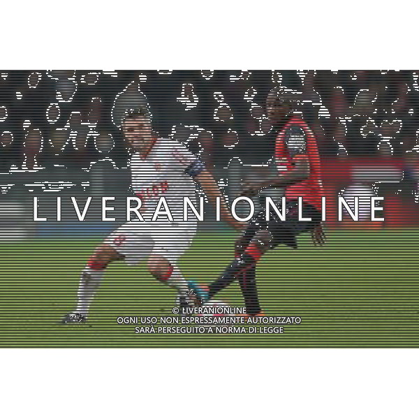 Jeremy TOULALAN / Abdoulaye DOUCOURE - 29.11.2014 - Rennes / Monaco - 15eme journee de Ligue 1 Photo : Vincent Michel / Icon Sport AG ALDO LIVERANI SAS ONLY ITALY