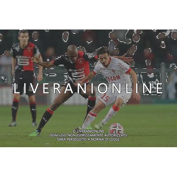 Bernardo SILVA / Gelson FERNANDES - 29.11.2014 - Rennes / Monaco - 15eme journee de Ligue 1 Photo : Vincent Michel / Icon Sport AG ALDO LIVERANI SAS ONLY ITALY