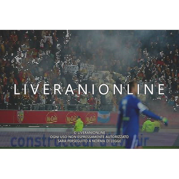 Banderoles contre Gervais Martel - Colere des supporters - 29.11.2014 - Lens / Metz - 15eme journee de Ligue 1 -Amiens Photo : Dave Winter / Icon Sport