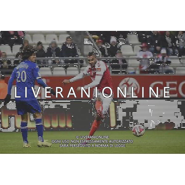 David NGOG - 29.11.2014 - Reims / Bastia - 15eme journee de Ligue 1 Photo : Fred Porcu / Icon Sport AG ALDO LIVERANI SAS ONLY ITALY
