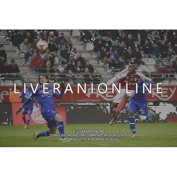 Francois Joseph MODESTO / Odair FORTES - 29.11.2014 - Reims / Bastia - 15eme journee de Ligue 1 Photo : Fred Porcu / Icon Sport AG ALDO LIVERANI SAS ONLY ITALY