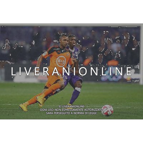 Jordan Ayew / Jacques FranÂois Moubandje - 29.11.2014 - Toulouse / Lorient - 15eme journee de Ligue 1 Photo : Manuel Blondeau / Icon Sport /Agenzia Aldo Liverani sas - ITALY ONLY - EDITORIAL USE ONLY