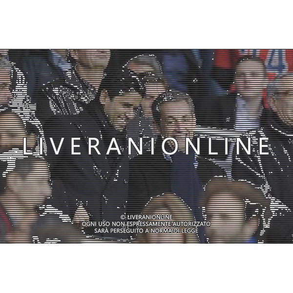 Nicolas Sarkozy / Nasser Al Khelaifi - 29.11.2014 - Paris Saint Germain / Nice - 15eme journee de Ligue 1 Photo : Andre Ferreira / Icon Sport /Agenzia Aldo Liverani sas - ITALY ONLY - EDITORIAL USE ONLY