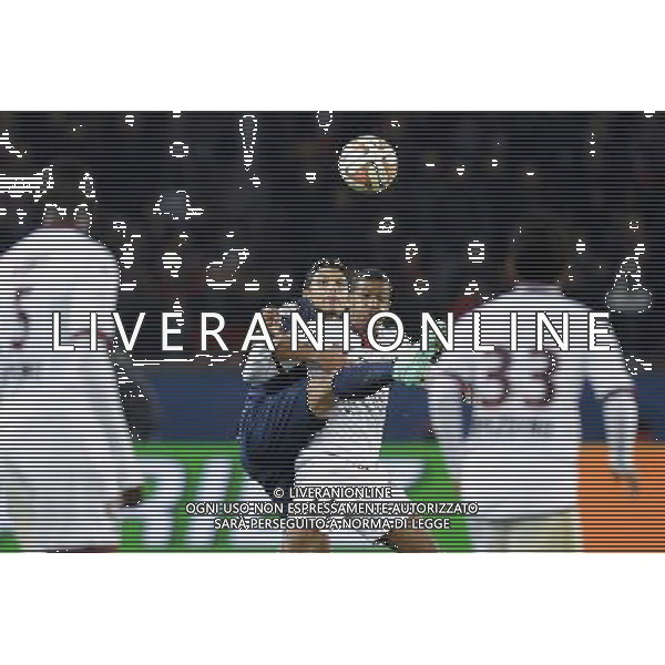 Thiago Silva / Alassane Plea - 29.11.2014 - Paris Saint Germain / Nice - 15eme journee de Ligue 1 Photo : Andre Ferreira / Icon Sport /Agenzia Aldo Liverani sas - ITALY ONLY - EDITORIAL USE ONLY