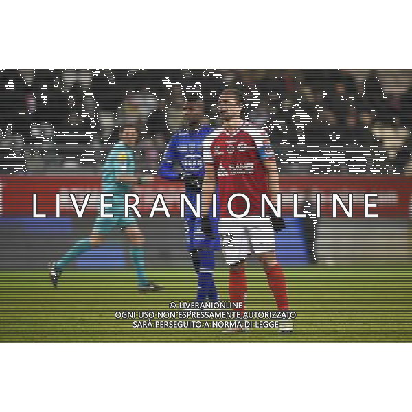 Djibril CISSE / Mickael TACALFRED - 29.11.2014 - Reims / Bastia - 15eme journee de Ligue 1 Photo : Fred Porcu / Icon Sport /Agenzia Aldo Liverani sas - ITALY ONLY - EDITORIAL USE ONLY