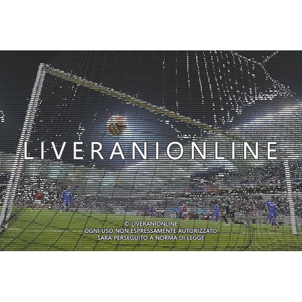 Goal de David NGOG / Alphonse AREOLA - 29.11.2014 - Reims / Bastia - 15eme journee de Ligue 1 Photo : Fred Porcu / Icon Sport /Agenzia Aldo Liverani sas - ITALY ONLY - EDITORIAL USE ONLY