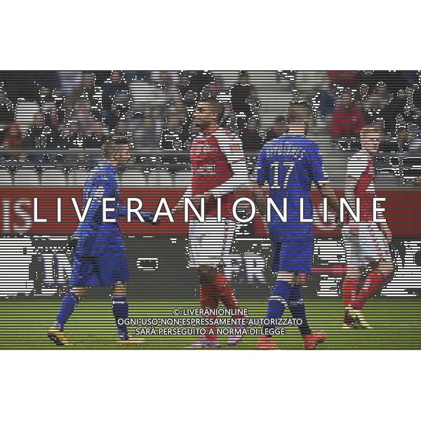 Deception David NGOG - 29.11.2014 - Reims / Bastia - 15eme journee de Ligue 1 Photo : Fred Porcu / Icon Sport /Agenzia Aldo Liverani sas - ITALY ONLY - EDITORIAL USE ONLY