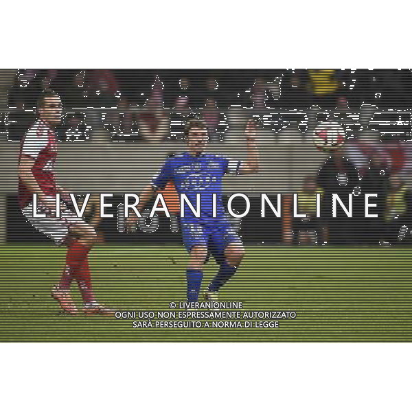 Gregory BOURILLON / Yannick CAHUZAC - 29.11.2014 - Reims / Bastia - 15eme journee de Ligue 1 Photo : Fred Porcu / Icon Sport /Agenzia Aldo Liverani sas - ITALY ONLY - EDITORIAL USE ONLY