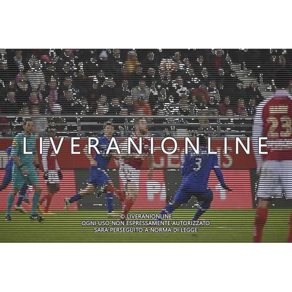 Antoine DEVAUX / Hervin ONGENDA - 29.11.2014 - Reims / Bastia - 15eme journee de Ligue 1 Photo : Fred Porcu / Icon Sport /Agenzia Aldo Liverani sas - ITALY ONLY - EDITORIAL USE ONLY