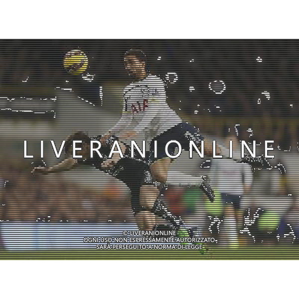 Everton\'s Leighton Baines under pressure from Tottenham Hotspur\'s Aaron Lennon Photographer Kieran Galvin/CameraSport Football - Barclays Premiership - Tottenham Hotspur v Everton - Sunday 30th November 2014 - White Hart Lane - London © CameraSport - 43 Linden Ave. Countesthorpe. Leicester. England. LE8 5PG - Tel: +44 (0) 116 277 4147 - admin@camerasport.com - www.camerasport.com AG ALDO LIVERANI SAS ONLY ITALY