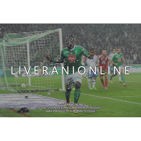 Joie Moustapha Bayal Sall - 30.11.2014 - Saint Etienne / Lyon - 15eme journee de Ligue 1 Photo : Jean Paul Thomas / Icon Sport AG ALDO LIVERANI SAS ONLY ITALY