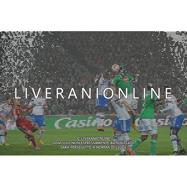 But Moustapha Bayal Sall - 30.11.2014 - Saint Etienne / Lyon - 15eme journee de Ligue 1 Photo : Jean Paul Thomas / Icon Sport AG ALDO LIVERANI SAS ONLY ITALY